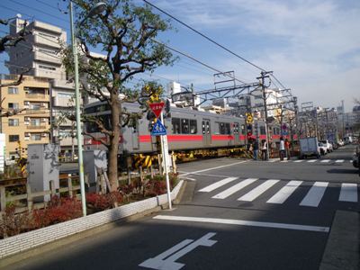 多摩川線 線路沿いに東進